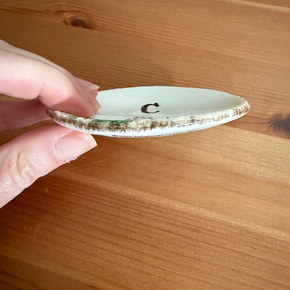 Anthropologie - by the brick kiln - Ring dish with monogram “C” - Picture 4 of 5
